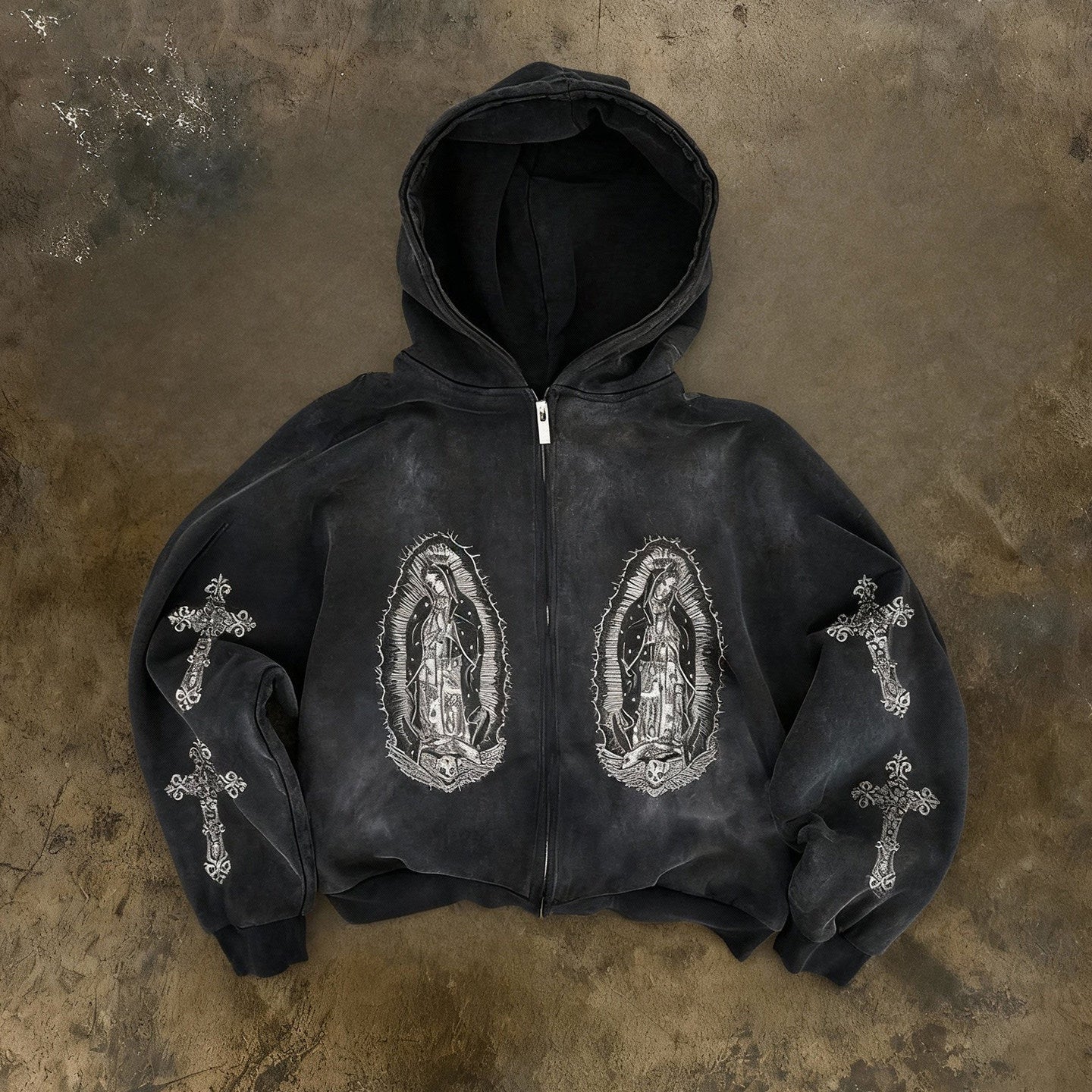 Print Cross Loose Jacket