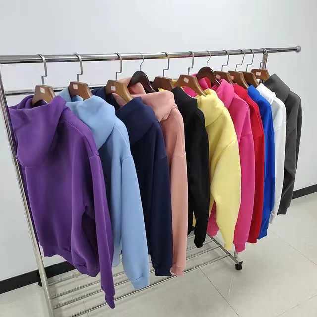 Thick fleece hoodie with a hood