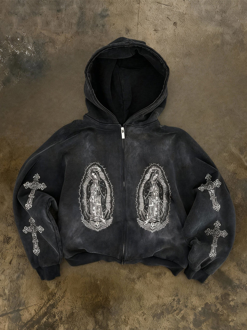 Print Cross Loose Jacket